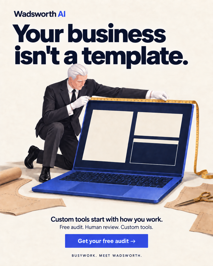 Your business isn't a template.